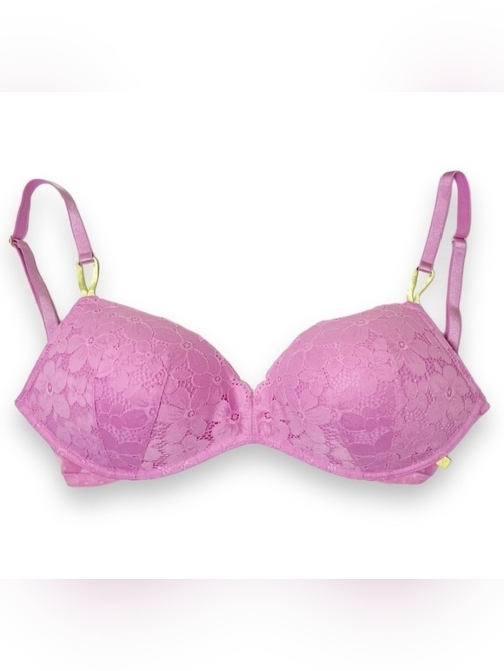 Victoria's Secret Lavender Pink Lace Padded No Wire Bra